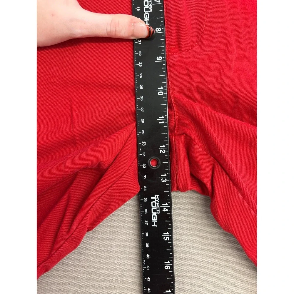 Polo Ralph Lauren Mens Prospect Shorts Red Cotton Twill Chino Flat Front 36 x 9